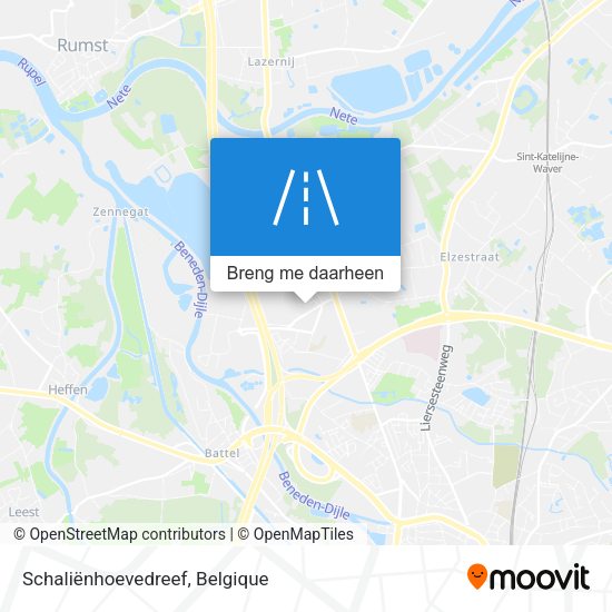 Schaliënhoevedreef kaart