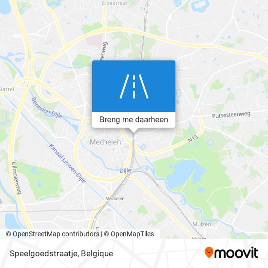 Speelgoedstraatje kaart