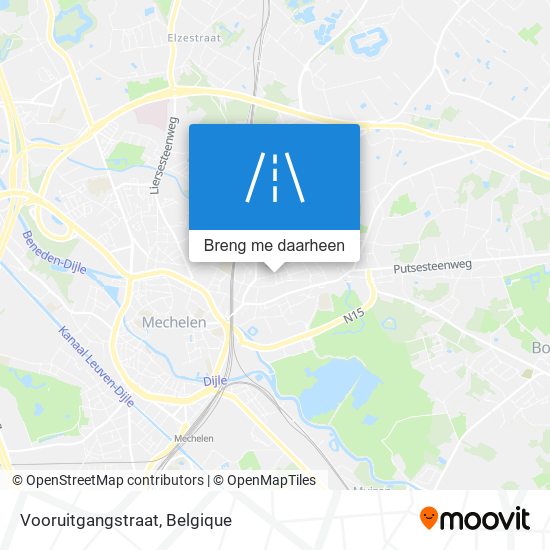 Vooruitgangstraat kaart