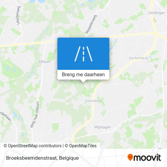 Broeksbeemdenstraat kaart