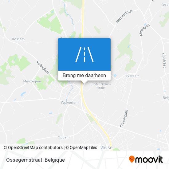 Ossegemstraat kaart