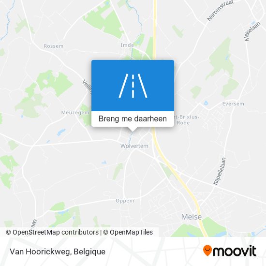 Van Hoorickweg kaart