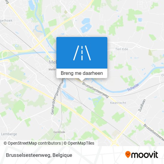 Brusselsesteenweg kaart