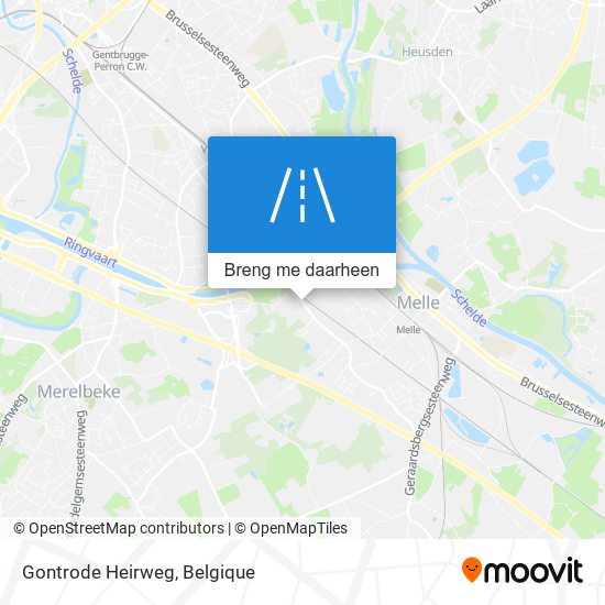 Gontrode Heirweg kaart
