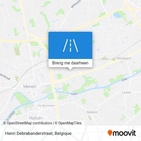 Henri Debrabanderstraat kaart