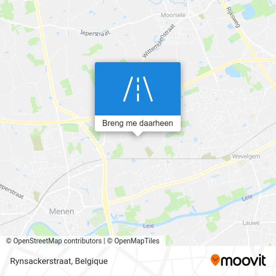 Rynsackerstraat kaart