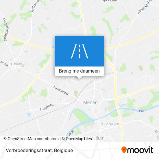 Verbroederingsstraat kaart