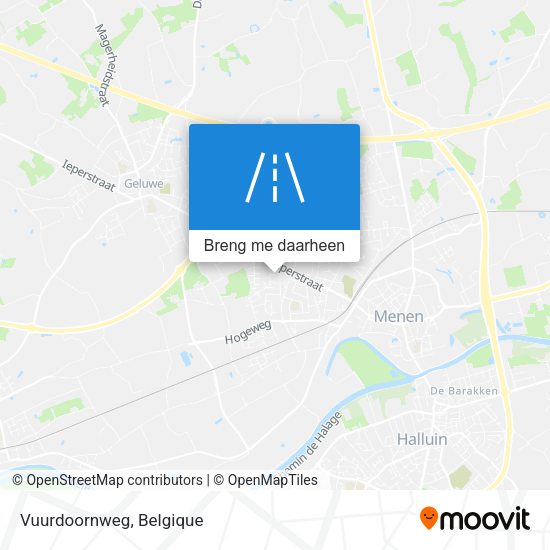 Vuurdoornweg kaart