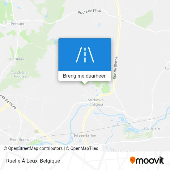 Ruelle À Leux kaart