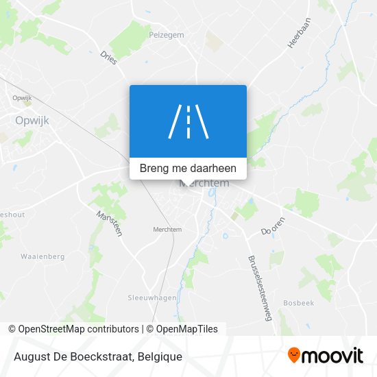 August De Boeckstraat kaart