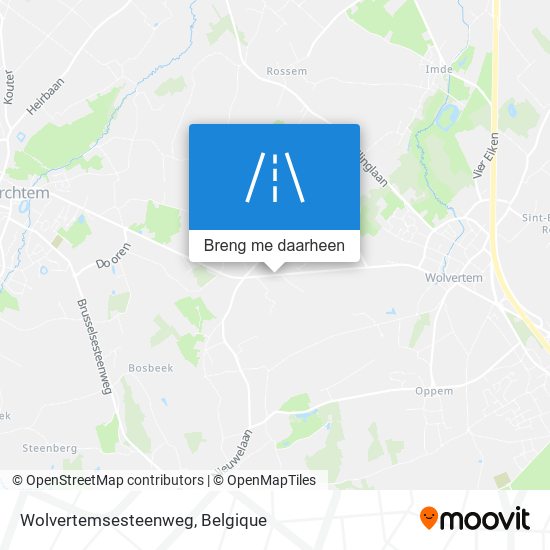 Wolvertemsesteenweg kaart