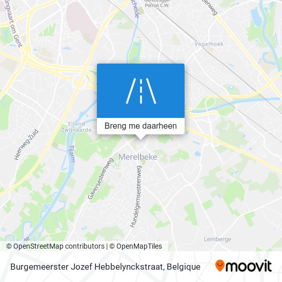 Burgemeerster Jozef Hebbelynckstraat kaart