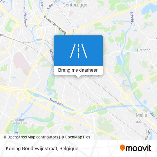 Koning Boudewijnstraat kaart