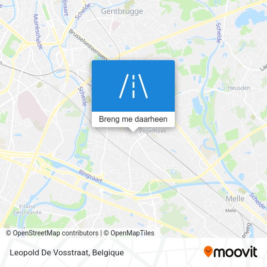 Leopold De Vosstraat kaart