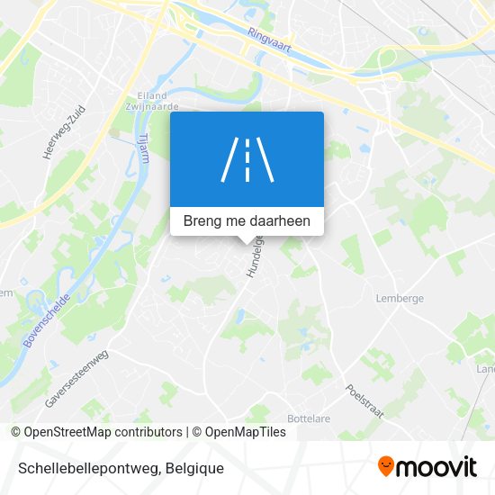 Schellebellepontweg kaart