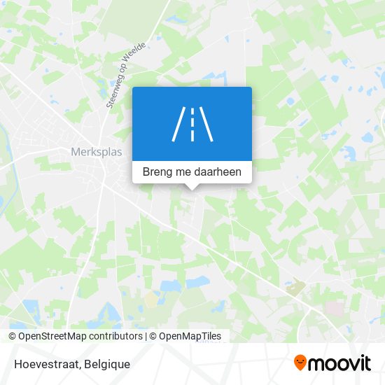 Hoevestraat kaart