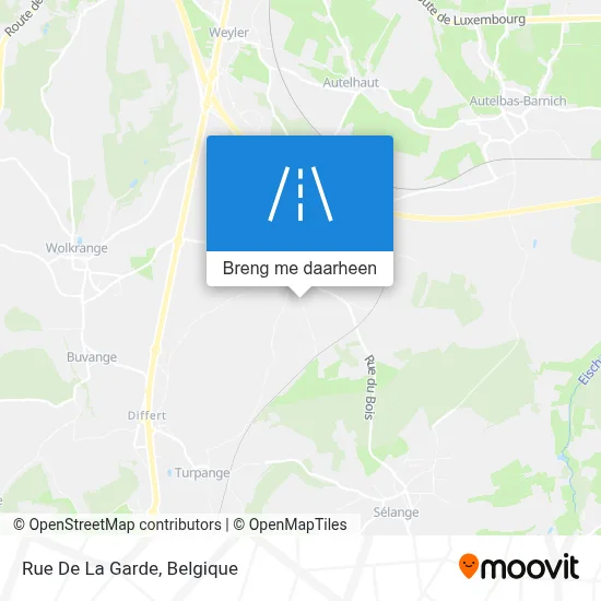 Rue De La Garde kaart