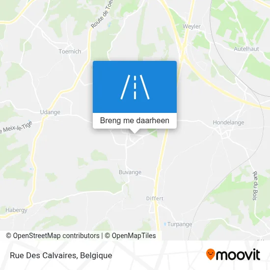 Rue Des Calvaires kaart