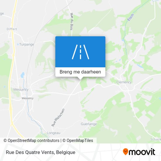 Rue Des Quatre Vents kaart