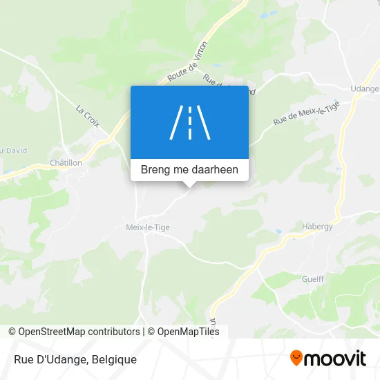Rue D'Udange kaart