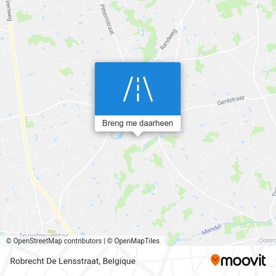 Robrecht De Lensstraat kaart