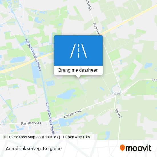 Arendonkseweg kaart