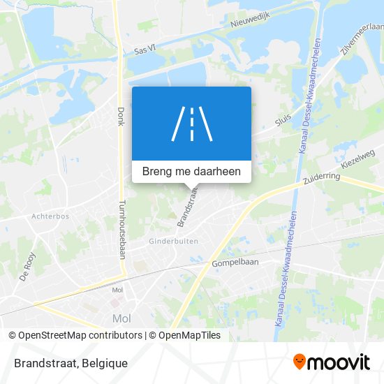 Brandstraat kaart