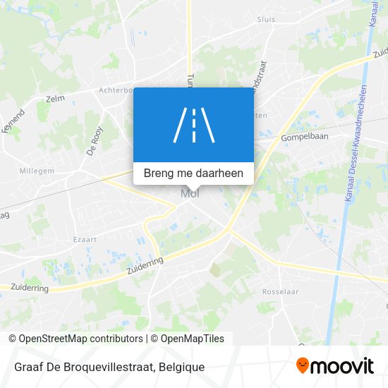 Graaf De Broquevillestraat kaart