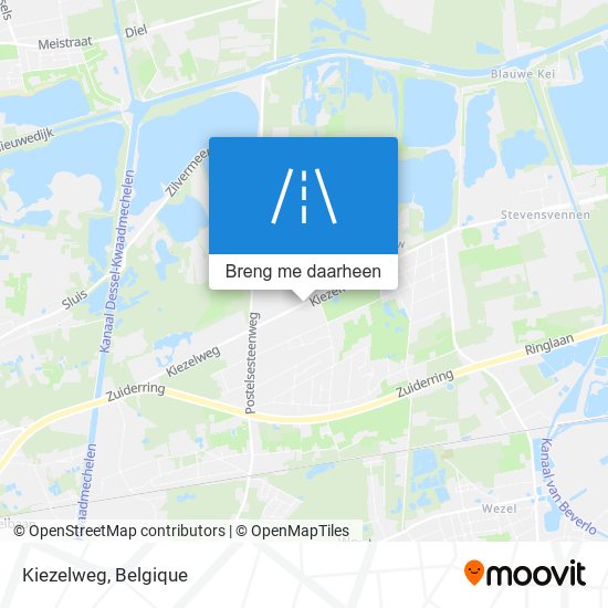 Kiezelweg kaart