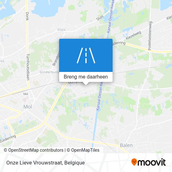 Onze Lieve Vrouwstraat kaart