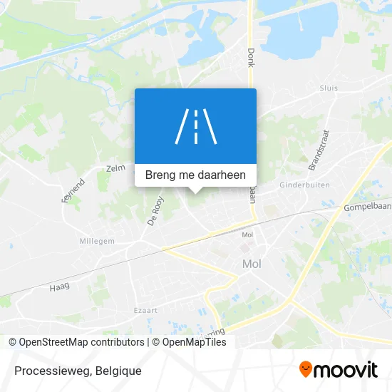 Processieweg kaart