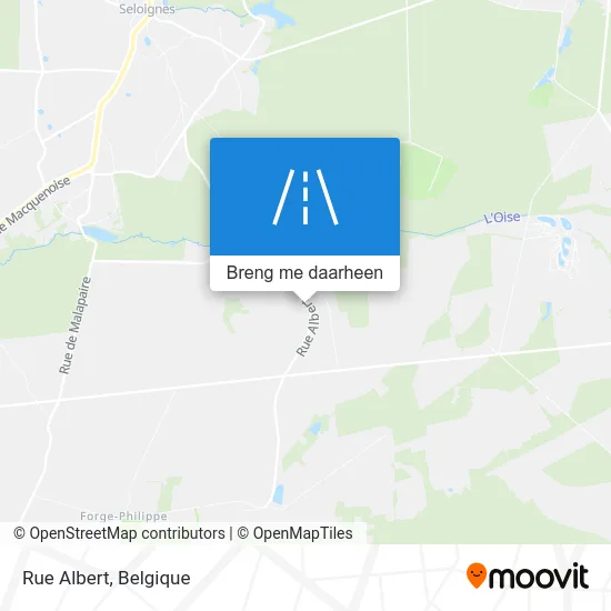 Rue Albert kaart