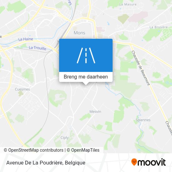 Avenue De La Poudrière kaart