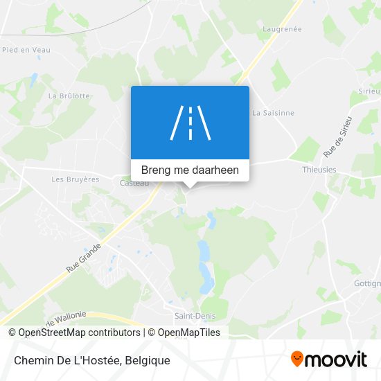 Chemin De L'Hostée kaart