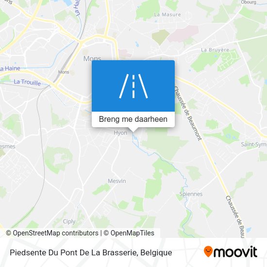 Piedsente Du Pont De La Brasserie kaart