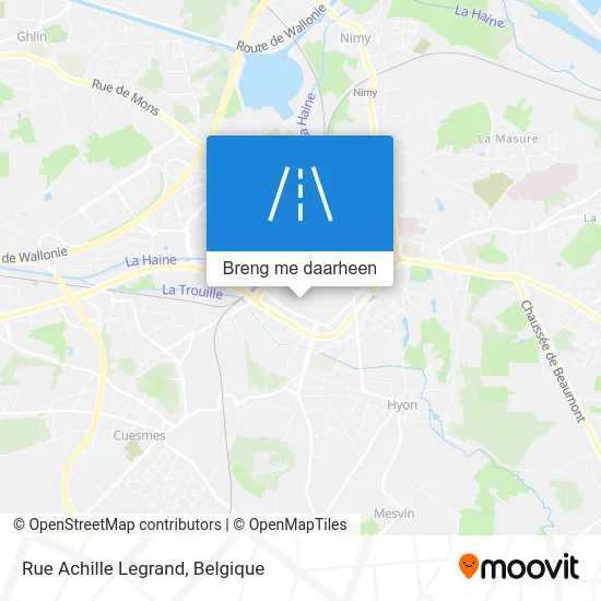 Rue Achille Legrand kaart