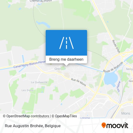 Rue Augustin Brohée kaart