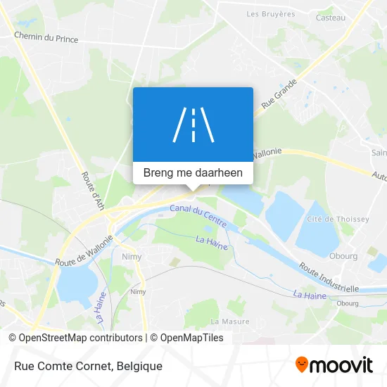 Rue Comte Cornet kaart