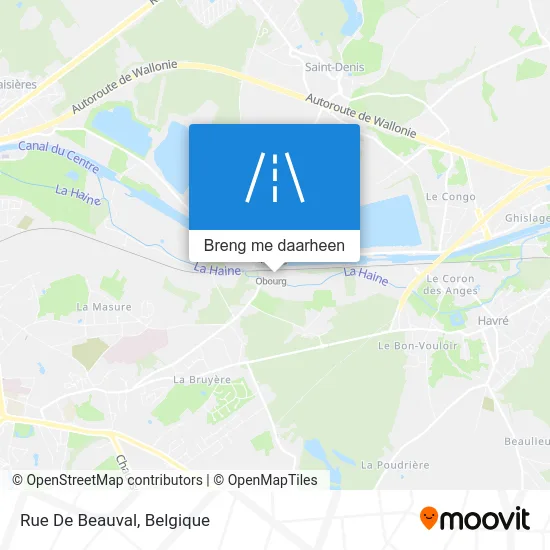 Rue De Beauval kaart