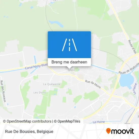 Rue De Bousies kaart