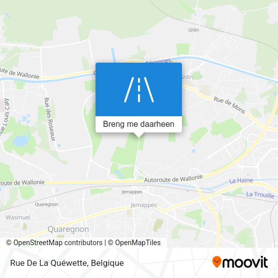 Rue De La Quéwette kaart