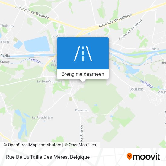 Rue De La Taille Des Mères kaart