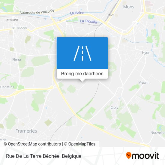 Rue De La Terre Bêchée kaart