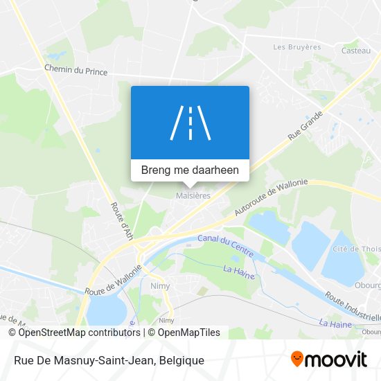 Rue De Masnuy-Saint-Jean kaart
