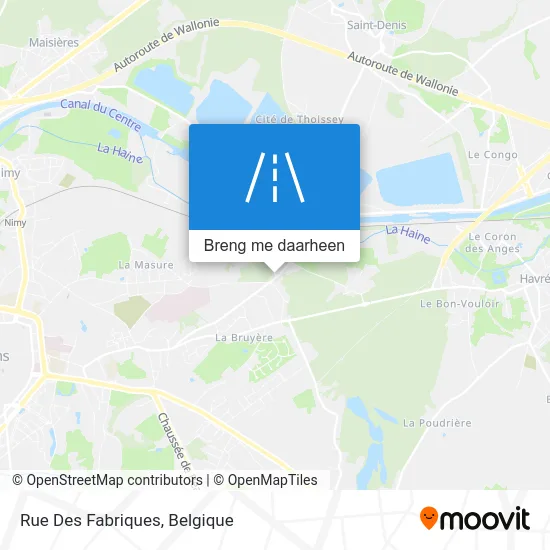 Rue Des Fabriques kaart