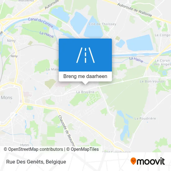 Rue Des Genêts kaart