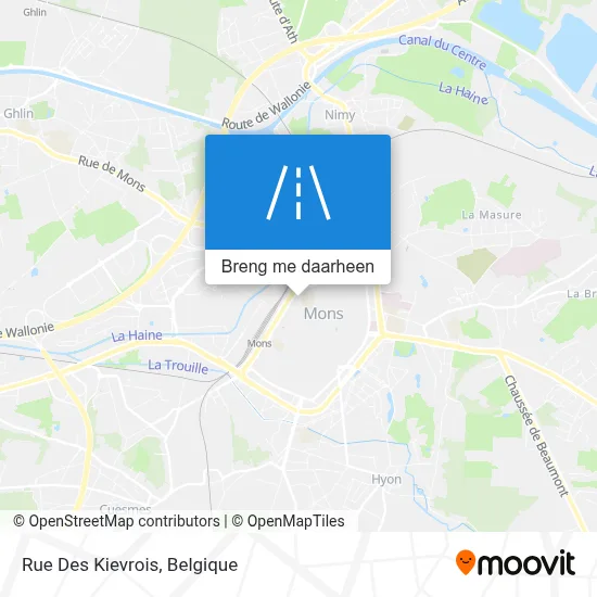 Rue Des Kievrois kaart