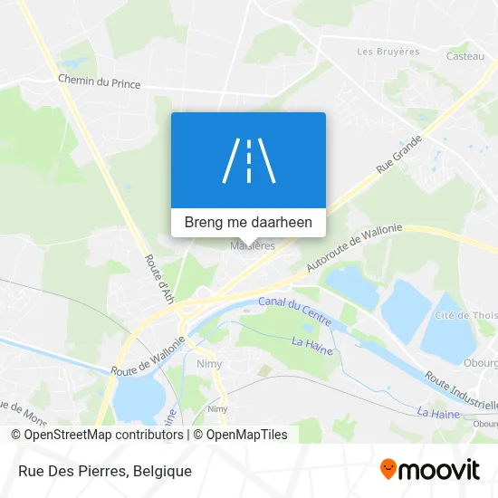 Rue Des Pierres kaart