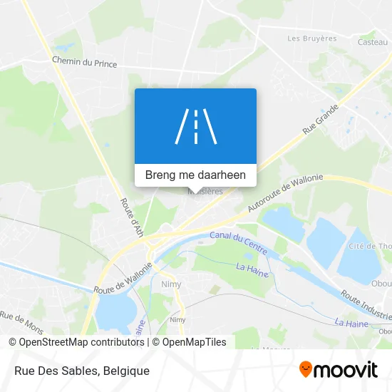 Rue Des Sables kaart