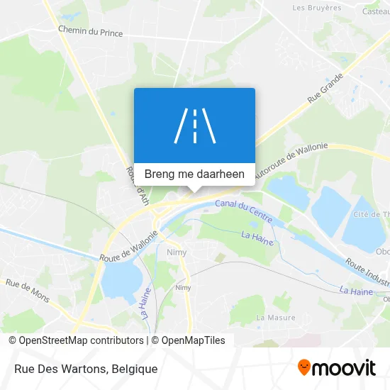 Rue Des Wartons kaart